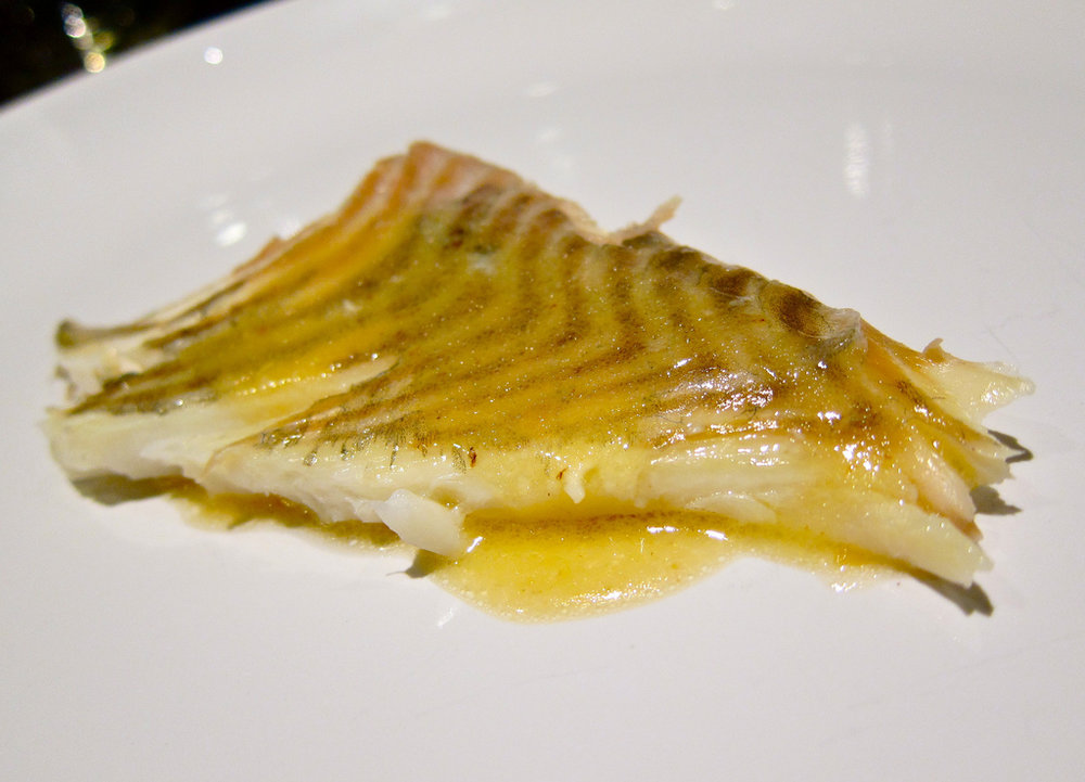 Turbot rôti à la truffe noire et sauce crème