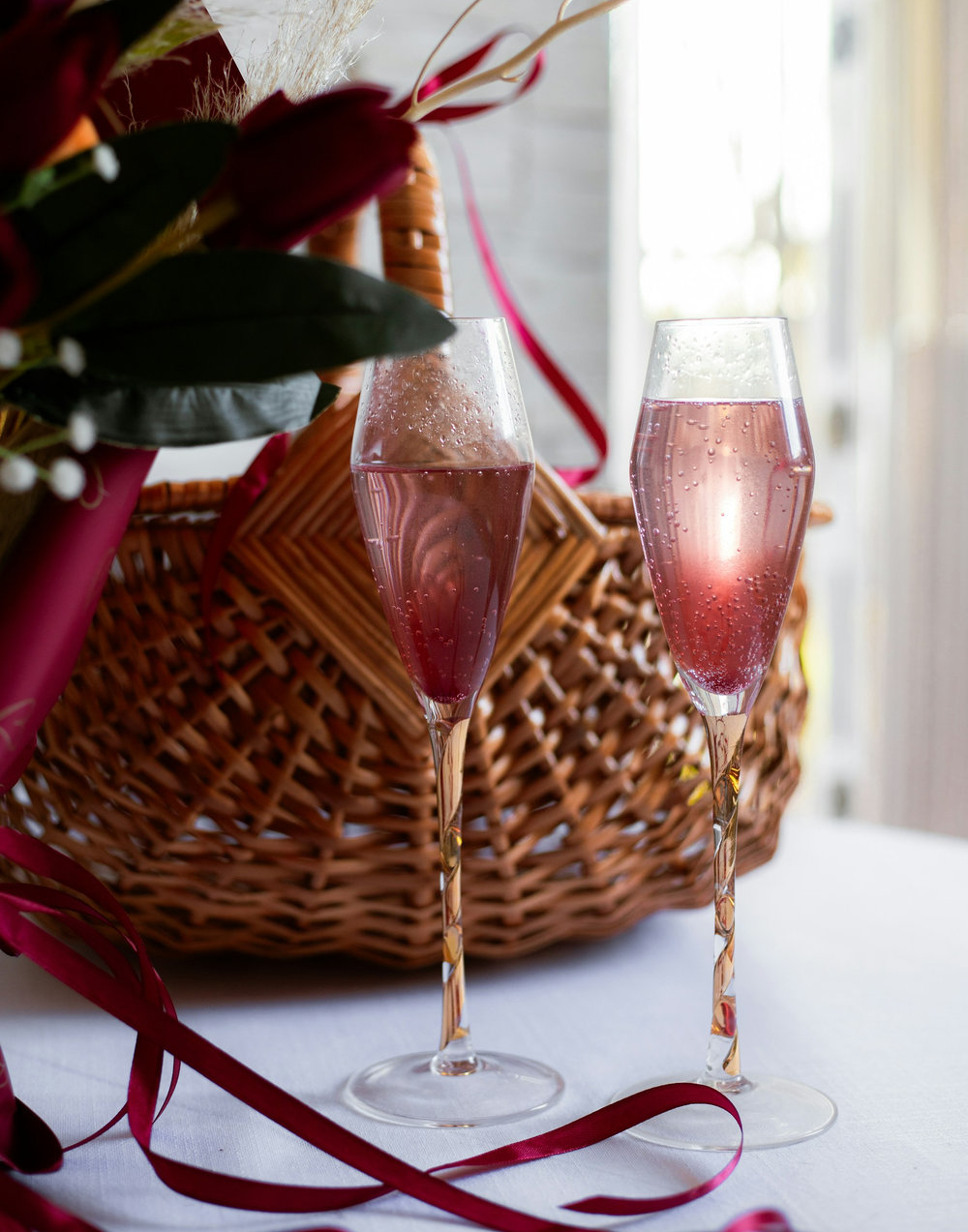 Champagne rosé demi-sec
