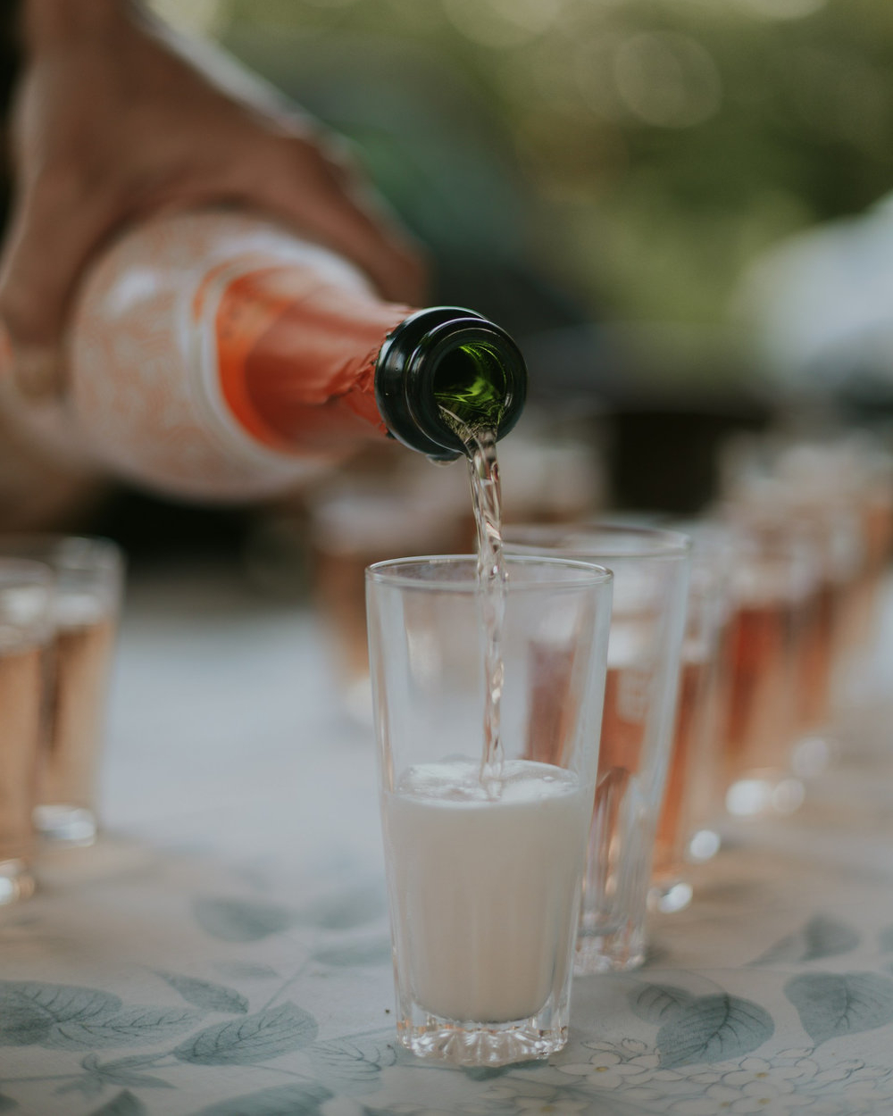 Champagne rosé Doux