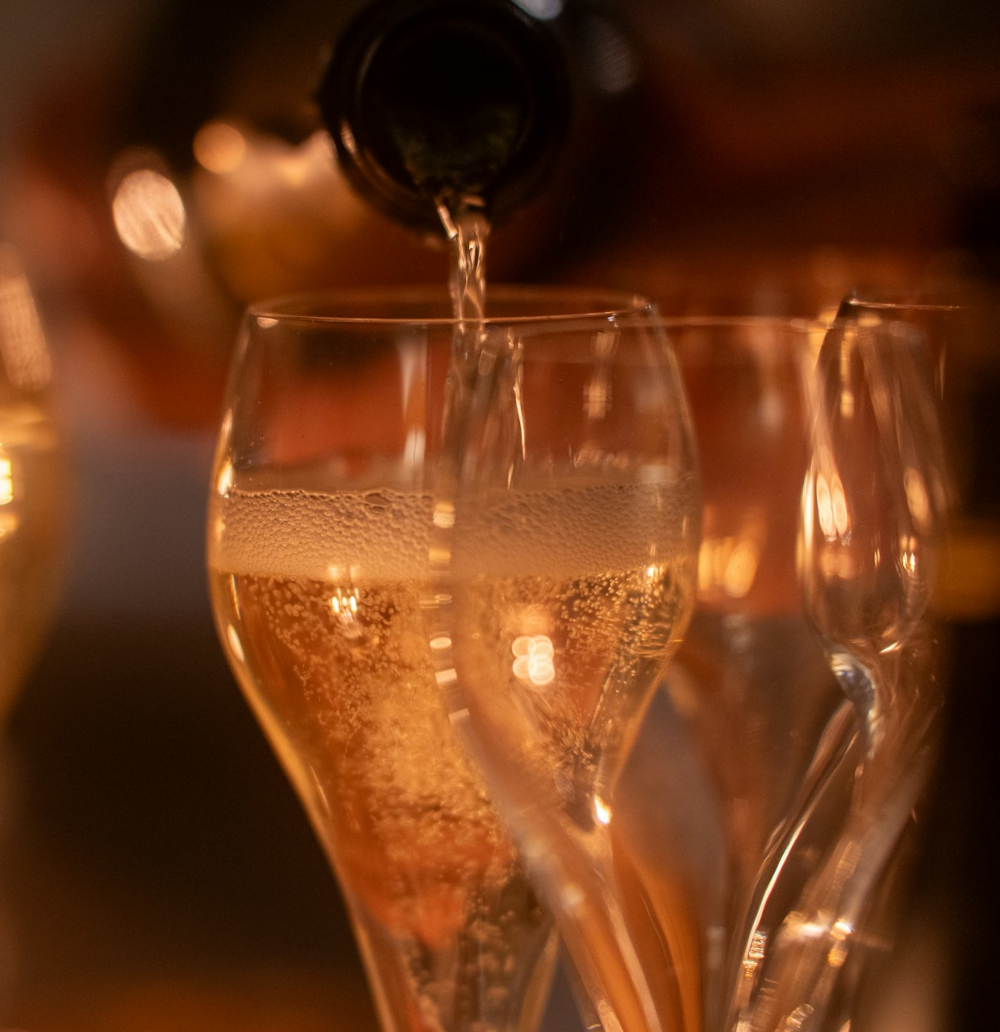 Champagne Grand cru rosé demi-sec millésimé