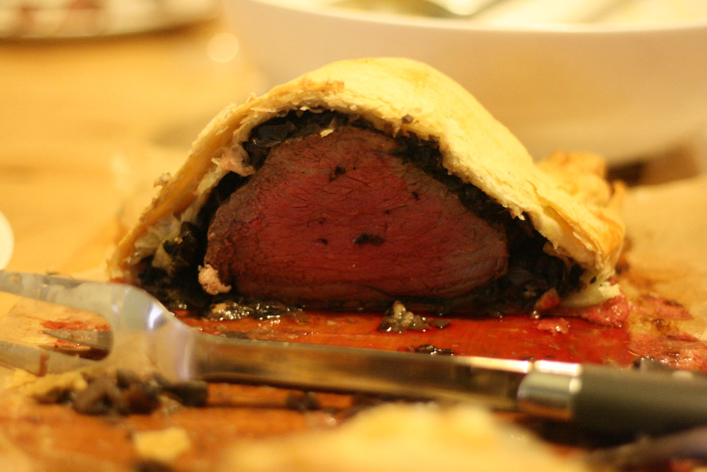 Beef tenderloin en croûte